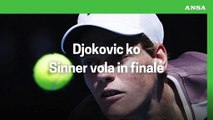 Australian Open: Djokovic ko, Sinner vola in finale