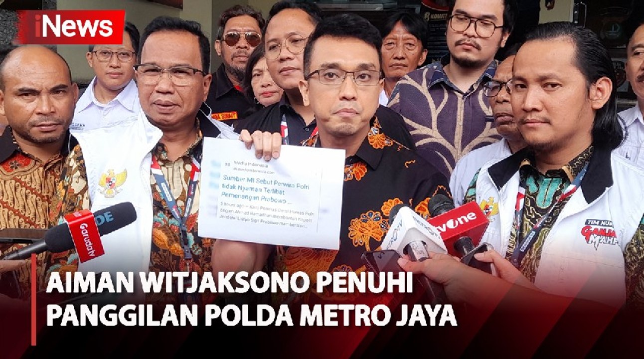 Didampingi Advokat dan Relawan, Aiman Witjaksono Penuhi Panggilan Polda Metro Jaya