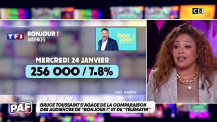 Bruce Toussaint s'agace de la comparaison des audiences de "Bonjour" et de "Télématin"