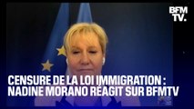 Censure partielle de la loi immigration: la réaction de Nadine Morano en intégralité