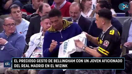 El precioso gesto de Bellingham con un joven aficionado del Real Madrid en el Wizink