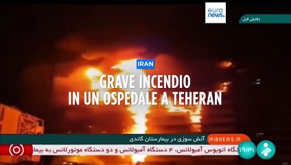 Iran, grave incendio all'ospedale Gandhi di Teheran
