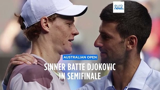 Australian Open: Sinner batte Djokovic e vola in finale, prima volta per un italiano