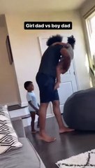 Dad having fun with his kids