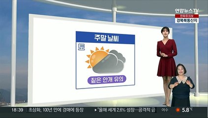 [생활날씨] 1월 마지막 주말, 추위 주춤…동해안 너울·대기 건조
