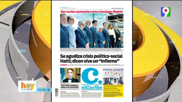 Titulares Titulares de prensa dominicana viernes 26 de enero 2024 | Hoy Mismo