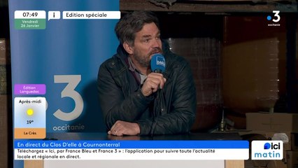 Paul Reder, viticulteur, éleveur ovin et membre de la confédération paysanne à Cournonterral