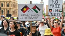 Nationalfeiertag in Australien von Protesten begleitet