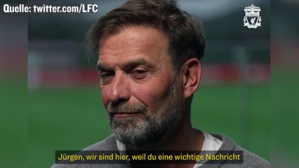 Im Video: Emotionaler Klopp kündigt Abschied an