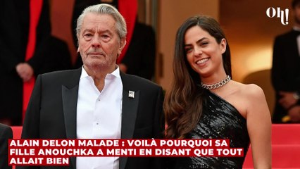Alain Delon malade : voilà pourquoi sa fille Anouchka a menti en disant que tout allait bien
