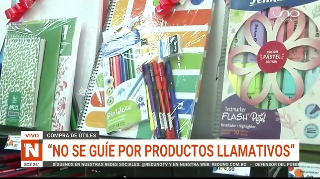 Recomendaciones para compra de útiles escolares