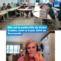 Débarquement : des collégiens de L'Aigle échangent avec la petite-fille d'un vétéran canadien