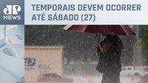 Defesa Civil alerta para chuvas fortes na Baixada Santista, em SP