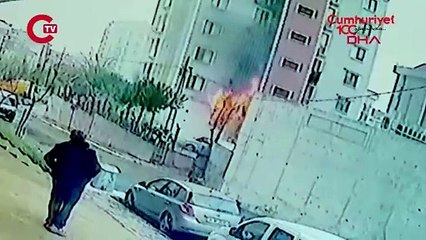 O anlar kameraya yansıdı... Pendik'te pil üretim atölyesinde patlama!