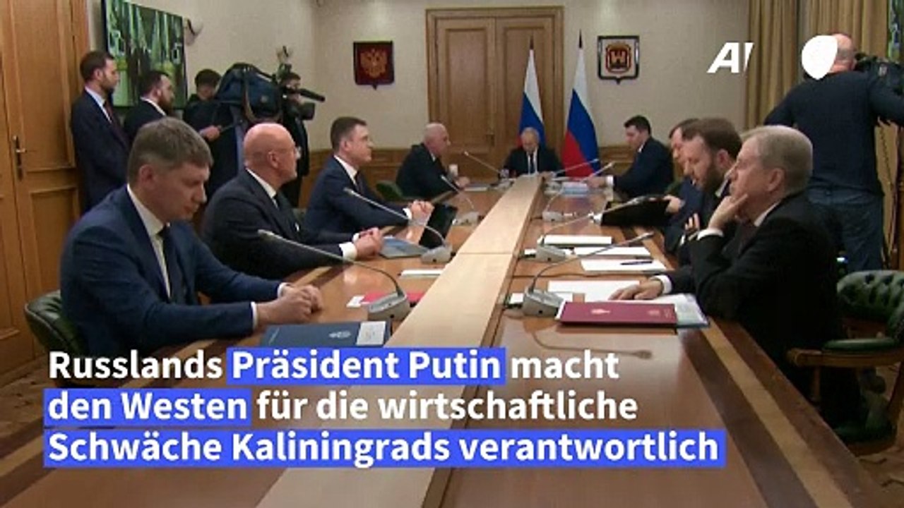 Putin gibt dem Westen Schuld für wirtschaftliche Schwäche Kaliningrads