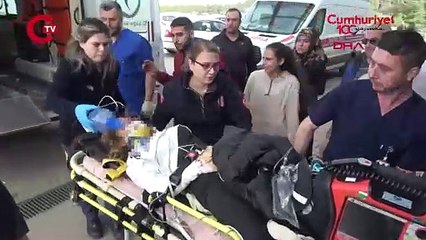 Feci olay... Tuğla duvar üzerine devrildi, ağır yaralandı!