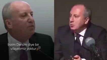 Muharrem İnce ‘Dersim’ konusunda 180 derece söylem değiştirdi