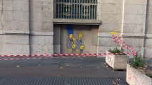 Milano, scritte antisemite su murale Simpson al Memoriale della Shoah