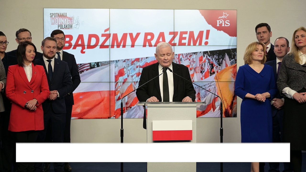 Oświadczenie prasowe z udziałem Prezesa PiS Jarosława Kaczyńskiego