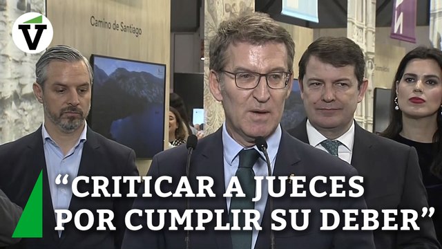 Feijóo: Me sorprende que el Gobierno critique a jueces por cumplir con su deber