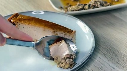 Flan de nueces y café, postre fácil de la abuela