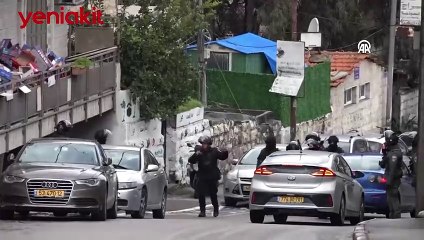 Engelli Filistinliyi bile 'tehlike' görüyorlar! İsrail polisi alçaklıkta sınır tanımıyor