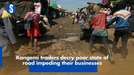 Kangemi traders decry poor state of road impeding their businesses