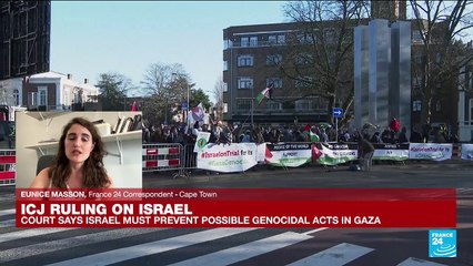 Download Video: ICJ ruling on Israel: South Africa hails 'decisive victory' at UN court