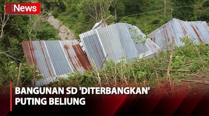 Bangunan SD Roboh 'Diterbangkan' Puting Beliung hingga Rata dengan Tanah di Belu