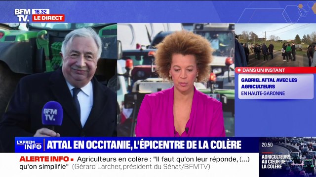 Dégradations en marge de la mobilisation des agriculteurs: Il y a un État de droit, c'est le rôle de l'État de le faire respecter , réagit le président du Sénat, Gérard Larcher