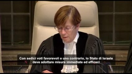 La Corte Onu ordina a Israele misure per scongiurare il genocidio