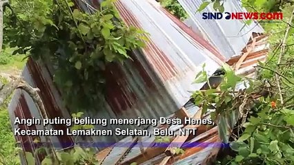 Bangunan SD Roboh Rata dengan Tanah Usai Diterjang Puting Beliung di Belu