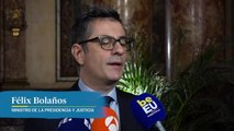 Félix Bolaños habla sobre el espionaje del CNI a Aragonés