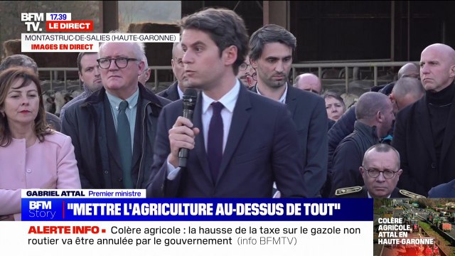 Gabriel Attal aux agriculteurs: Le gouvernement vous a entendus et vous a compris