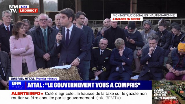 Gabriel Attal: Sans nos paysans et nos agriculteurs, ce n'est plus la France