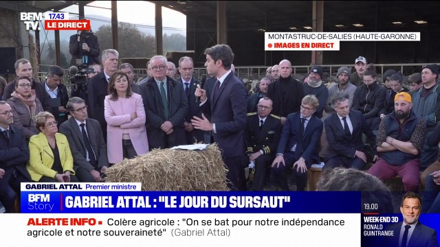 Gabriel Attal: On doit lancer dès aujourd'hui une mobilisation nationale pour nos agriculteurs et notre agriculture