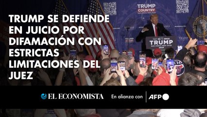 Trump se defiende en juicio por difamación con estrictas limitaciones del juez