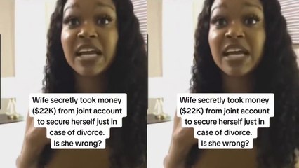 Wife Cleans Out Her Husband's Bank Account Just In Case They Get Divorced