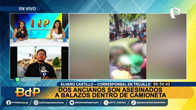 Dos ancianos fueron asesinados dentro de camioneta en Trujillo
