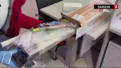 Samsun’da kargo ile gönderilen ısıtıcının içinden metamfetamin çıktı