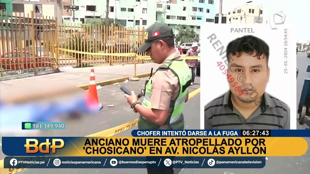 Anciano muere atropellado por cúster del “Chosicano” en la avenida Nicolás Ayllón