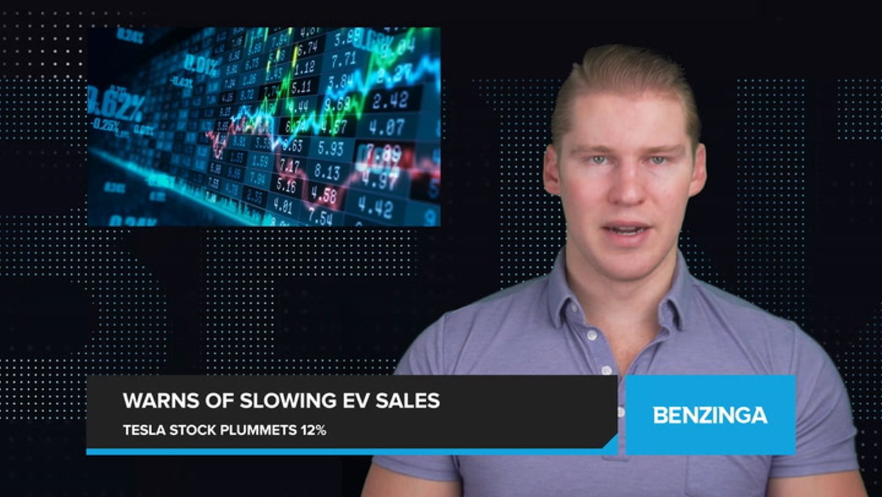 Tesla Stock Plunges 12% with $80 Billion Market Value Wiped Out on Slowing Sales Growth