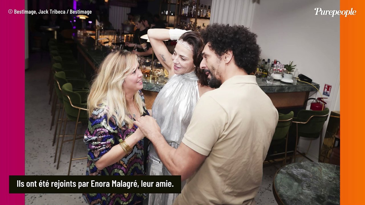 Sandra Sisley, Wonder Woman argentée : soirée de folie sur des patins, elle s'éclate avec son mari Tomer Sisley et Enora Malagré