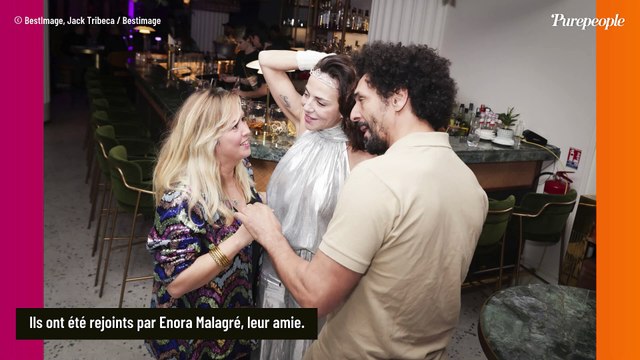 Sandra Sisley, Wonder Woman argentée : soirée de folie sur des patins, elle s'éclate avec son mari Tomer Sisley et Enora Malagré