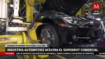 Industria automotriz incrementa el superávit comercial de México en diciembre de 2023