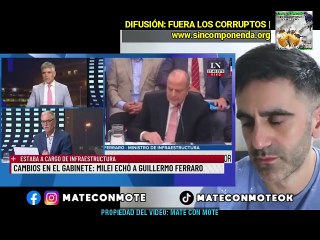 APENAS 45 DÍAS Y MILEI ECHÓ A SU MINISTRO POR FILTRAR INFORMACIÓN RESERVADA.