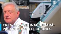 Tren Maya estará completamente listo en abril o mayo, asegura AMLO