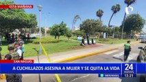 Feminicidio en San Miguel: Sujeto asesina a cuchillazos a mujer y luego se suicida