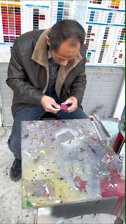 Incredible Skill of Paint Color Mixing