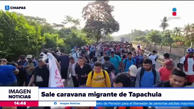 Sale caravana migrante de Tapachula, Chiapas